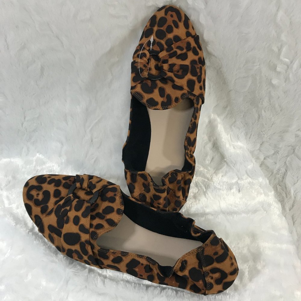 Animal Print Ballet Flats Slip On Flats NWOT